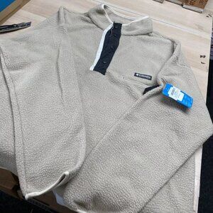 Columbia Men’s Helvetia Half Snap Fleece Ancient Fossil XXL